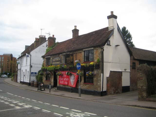 Sunday Menu at Coach and Horses, Rickmansworth