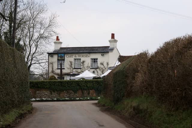 Cart and Horses, Bucks Hill, near Kings Langley